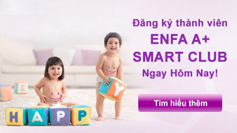 Đăng ký thành viên Enfa A+ Smart Club để nhận các đặc quyền dành riêng cho mẹ thành viên